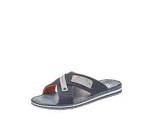 Rieker Sandali Uomo 21539, Blu Kombi, 44 EU