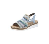 Rieker Donna V1241 Sandalo, multicolore, 37 EU