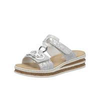 Rieker Sandalo da Donna 62936, Argento Platino, 38 EU