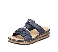 Rieker Sandalo da donna 62936, Blu, 38 EU