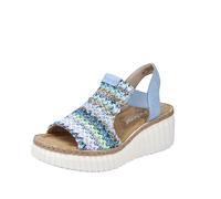 Rieker Sandalo da donna 69172, Multicolore, 40 EU