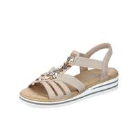Rieker V0649, Sandali Donna, Beige, 37 EU