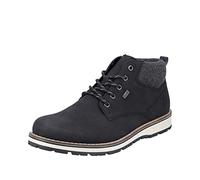 Rieker Scarpe comode da uomo 38419, con lacci, impermeabili, riekerTEX, Nero, 45 EU