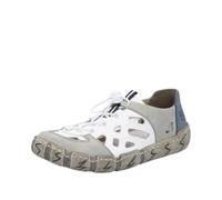 Rieker Scarpe Sportive da Donna in Pelle, con Elastico 940366, Bianco, 38 EU