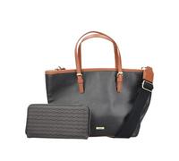 Rieker Shopper da donna con tasca piccola aggiuntiva H1543, Nero, s