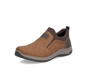 Rieker Slip da Uomo 03650, Slip da Uomo, con Inserto Sciolto, Marrone 24., 41 EU Larga