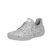 Rieker Slipper Da Donna Floreali In Argento 52575