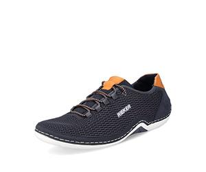 Rieker Slipper da Uomo 07555, Slip on da Uomo, Inserto Sciolto, Blu 14., 44 EU