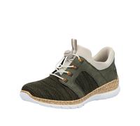 Rieker Slipper 'N42G4' cachi / oliva Donna Rieker 38