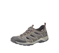Rieker 8065, Scarpe da Ginnastica Uomo, Grigio (Schwarz/Rauch), 42 EU