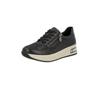 Rieker N8114, Scarpe Stringate Donna, Nero, 36 EU