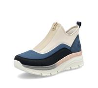 Rieker Sneaker basse da donna 48053, con inserto sciolto, Blu Combi 14, 41 EU