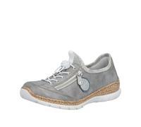 Rieker N4263, Mocassino Donna, Grigio, 39 EU