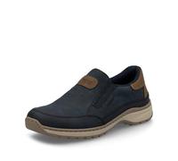 Rieker Sneaker basse da uomo 03365, con inserto sciolto, Blu Combi 14, 43 EU Larga