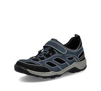 Rieker Sneaker basse da uomo 08063, scarpe basse da uomo, Blu Combi 14, 41 EU