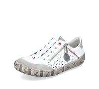 Rieker L0355, Scarpe da Ginnastica Donna, Bianco, 39 EU