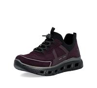 Rieker Sneaker da donna slip-on M6062, scarpe basse da donna, Mora Blackberry Vinaccia 30, 42 EU