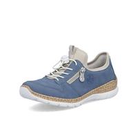 Rieker Sneaker da donna Slip-On N42G0, scarpe basse da donna, Blu 14., 36 EU