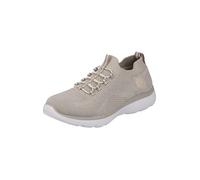 Rieker Donna Sneaker M5074, Signora Sneaker Basse,Soletta Removibile,Scarpa Bassa,Tempo Libero,Sportivo,Beige (Beige / 64),40 EU / 6.5 UK