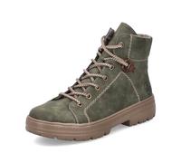 Rieker Stivaletti stringati da donna N0030, stivaletti da donna, inserti sciolti, Verde 54, 38 EU