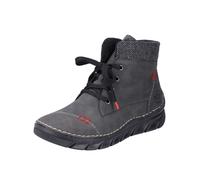 Rieker Stivaletto stringato grigio scuro / rosso Donna - PROMO - Scarpe - Stivaletti - Stivaletti stringati Rieker 40