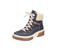 Rieker Stivaletto stringato marino / bianco lana Donna Rieker 40 marino / bianco lana