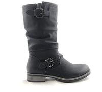 Rieker 98860, Stivali alla Moda Donna, Nero, 37 EU