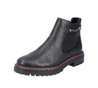 Rieker Stivali Chelsea da donna 52054, Nero, 38 EU