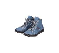 Rieker Stivali Da Donna In Pelle Blu 71510-14