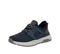Rieker Uomo 06150 Sneaker Low, Blu, 43 EU