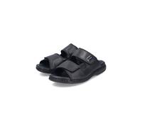 Rieker Uomo Pantofole Slipper Ciabatte In Pelle Larghe 25590-00 Nero