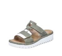 Rieker V1396, Ciabatte Donna, Verde, 43 EU