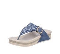 Rieker V1465 - Infradito da donna, colore: blu, 38 EU