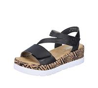 Rieker V3964, Sandali Donna, Nero, 37 EU