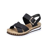 Rieker V7951, Sandali Donna, Nero, 40 EU
