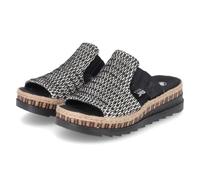 Rieker V7953, Ciabatte Donna, Nero Combinato, 41 EU