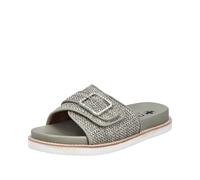 Rieker V9582, Ciabatte Donna, Verde, 38 EU