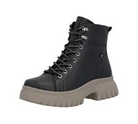 Rieker W1877, Barca da Motociclista Donna, Nero, 37 EU