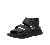Rieker W2950, Sandali con Zeppa Donna, Nero, 36 EU