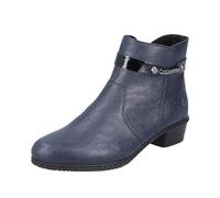 Rieker Women Ankle Boots Y0783, Ladies Bootees, Blu, 39 EU