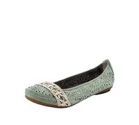 Rieker Women's 41466 Ballet Flats, Green 52, 39 EU