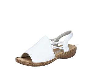 Rieker Women's 608d1 Sandal, bianco, 40 EU