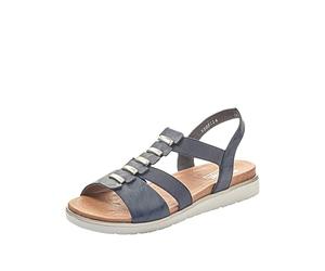 Rieker Women's Frühjahr/Sommer V5051 T-Bar, Blue Pacific 14, 8 UK