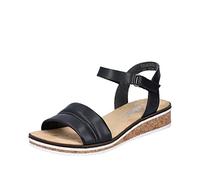 Rieker Women's V3661 Sandal, nero, 36 EU