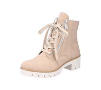 Rieker X5714, Stivali da Motociclista Donna, Beige, 36 EU