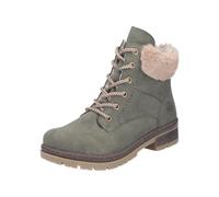 Rieker Y7424, Stivali Stringati Donna, Verde, 38 EU