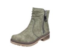 Rieker Y7461, Stivali Corti Donna, Verde, 36 EU