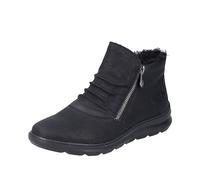 Rieker Z0051, Stivali Corti Donna, Nero, 41 EU