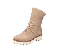 Rieker Z5772, Stivali Corti Donna, Beige, 42 EU