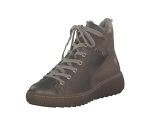 Rieker Z6614-90 - Stivale stringato da donna, in similpelle, colore: bronzo, Bronzo 90, 37 EU